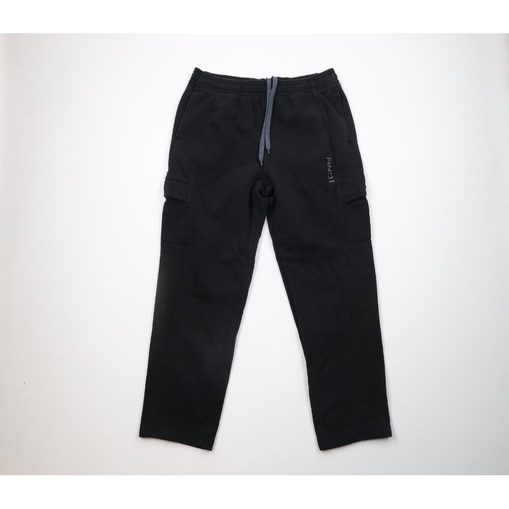 Vtg And1 Basketball And One Mens Large Faded Spell Out Wide Leg Cargo Sweatpants